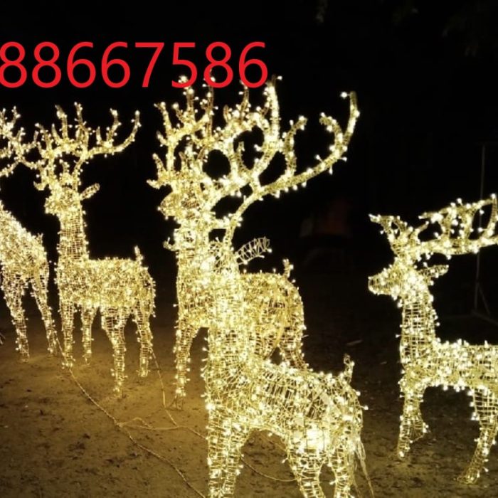 mô hình tuần lộc led trang trí noel