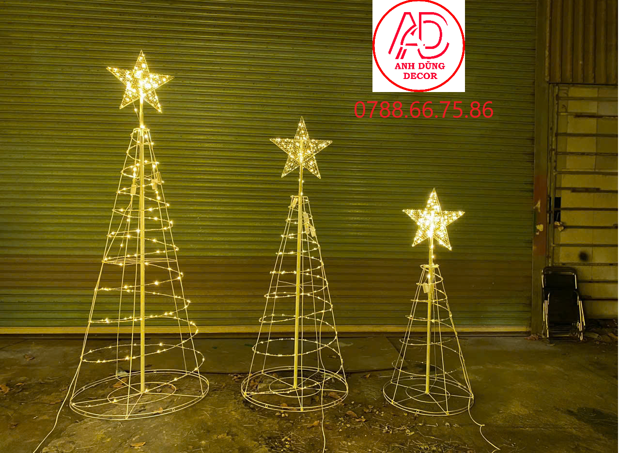 mô hình cây thông trang trí noel