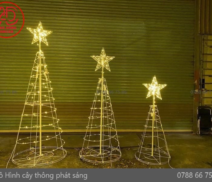 mô hình cây thông trang trí noel