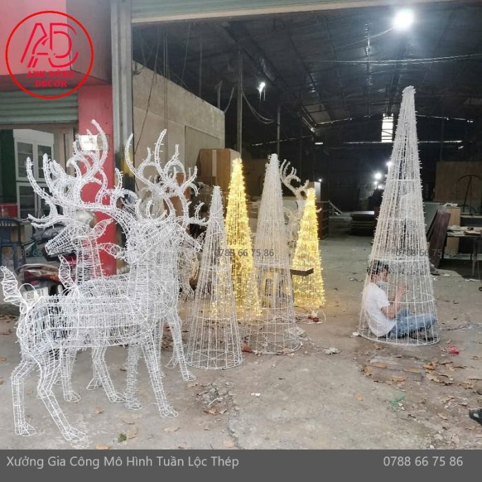 mô hình trang trí noel tại Anh Dũng decor