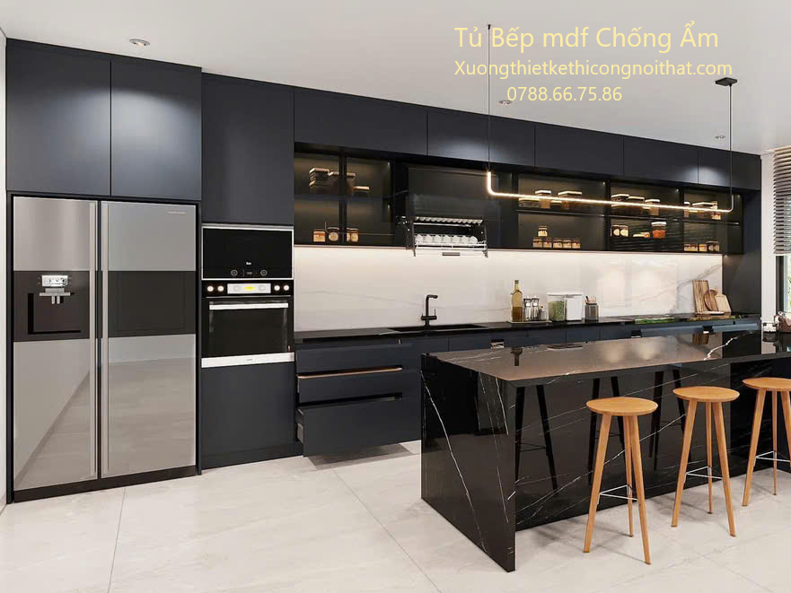 Thi công tủ bếp MDF cho căn hộ tại TP.HCM -anh Dũng Decor Thi công tủ bếp MDF cho căn hộ tại TP.HCM -anh Dũng Decor