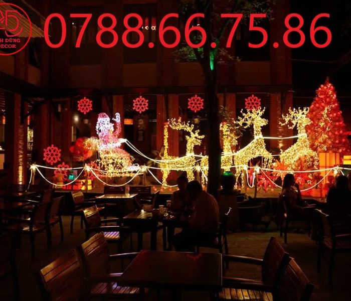 trang trí noel cho nhà hàng