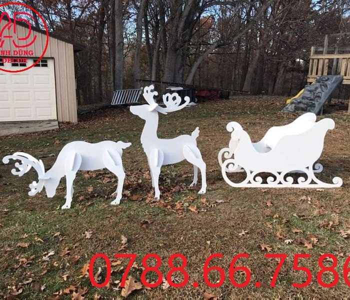 mô hình tuần lộc bẵng gỗ tiết kiệm chi phí