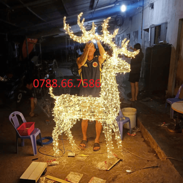 tuần lộc trang trí noel
