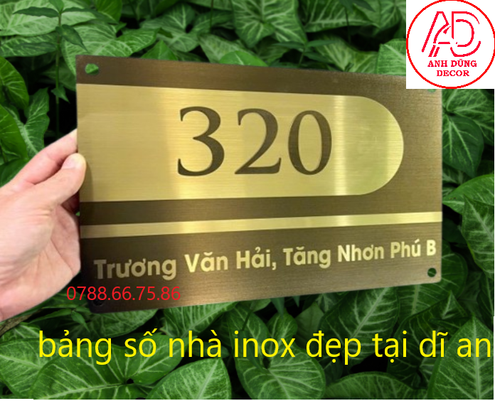 làm biển số nhà tại dĩ an