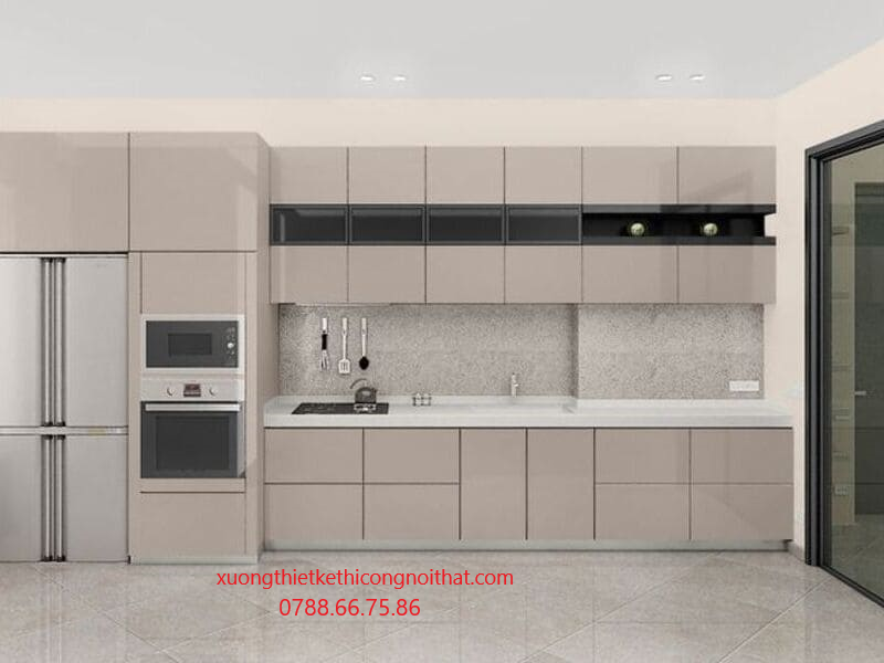 kinh nghiệm chọn đơn vị thi công tủ bếp mdf hồ chí minh Tủ bếp MDF đẹp hiện đại được thi công bởi đơn vị uy tín tại HCM