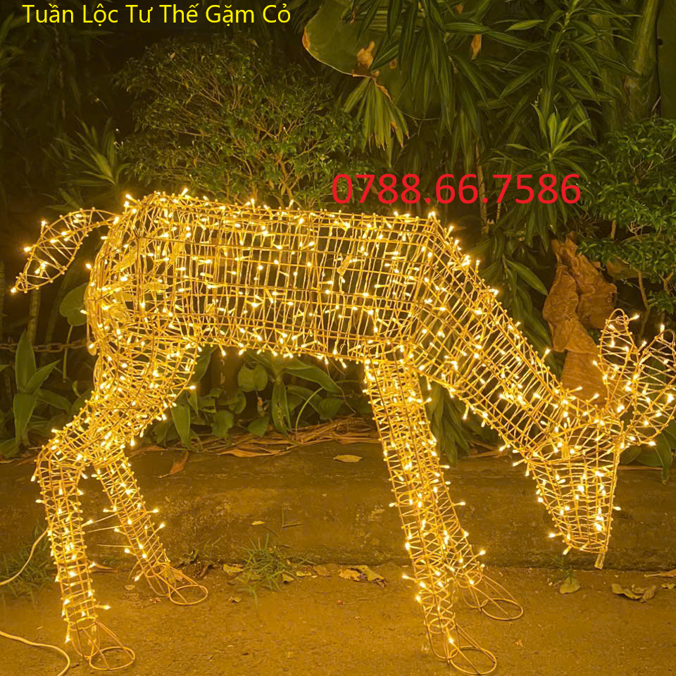 mô hình tuần lộc trang trí noel