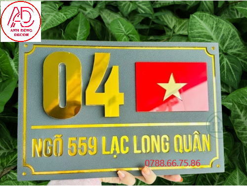 làm bảng biển số nhà giá rẻ tại thủ dầu một