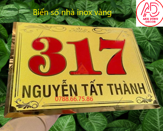 bảng số nhà đẹp tại dĩ an