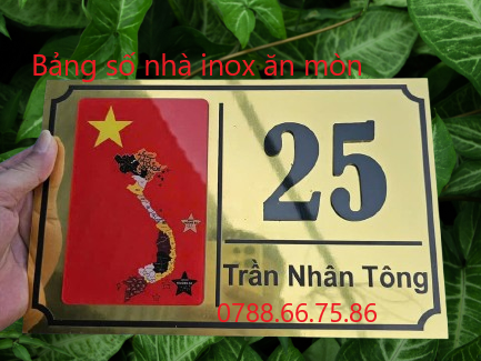 Biển số nhà inox tại Thủ Dầu Một – Anh Dũng Decor