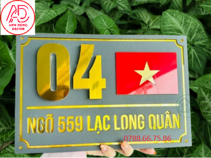 làm bảng biển số nhà tại thủ dầu một
