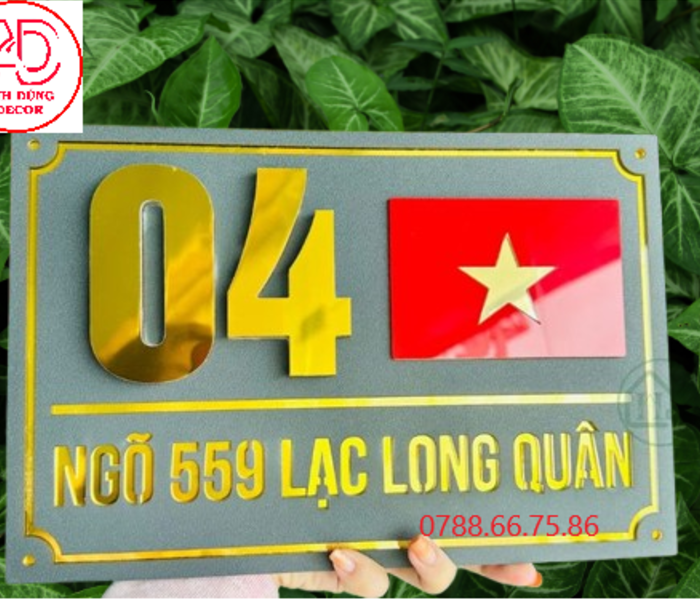 làm bảng biển số nhà tại thủ dầu một