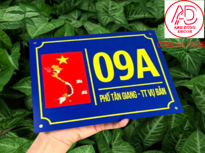 Biển số nhà mica giá rẻ tại Dĩ An – thi công nhanh, bền đẹp theo yêu cầu