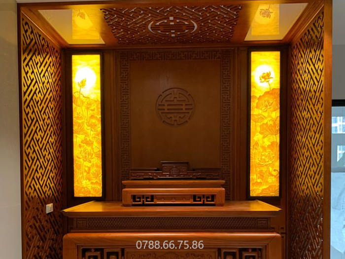 vách ngăn phòng thờ giá rẻ tại dĩ an