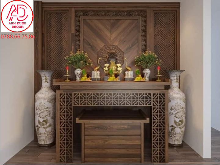 mẫu phòng thờ đẹp 2025