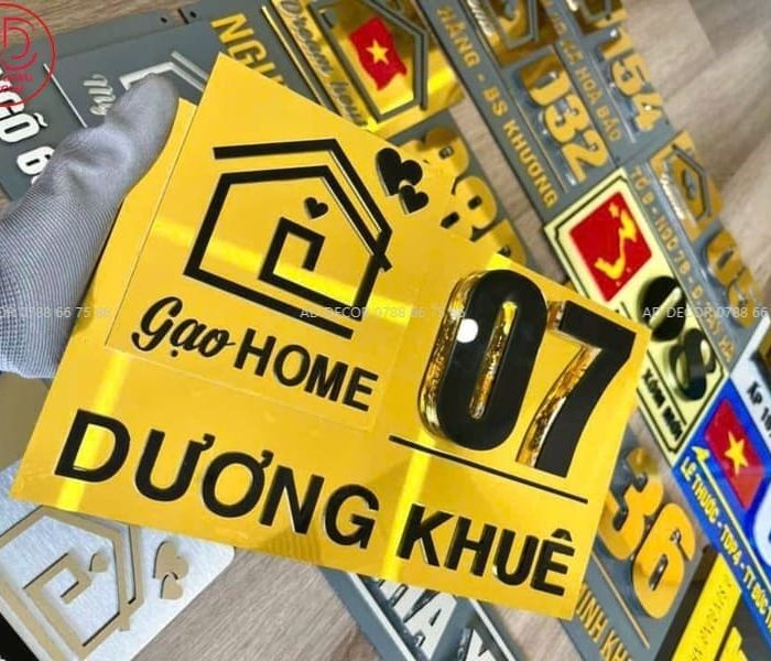 làm bảng số nhà tại thủ đức