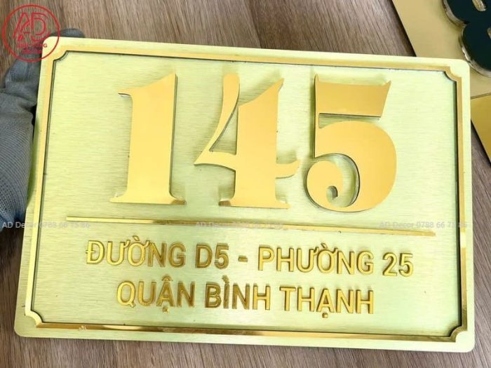 làm bảng số nhà theo yêu cầu
