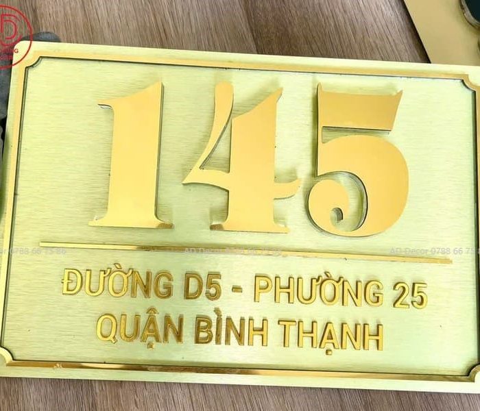 làm bảng số nhà theo yêu cầu