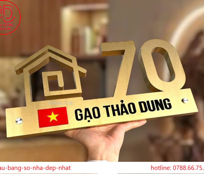 mẫu biển số nhà đẹp nhất hiện nay