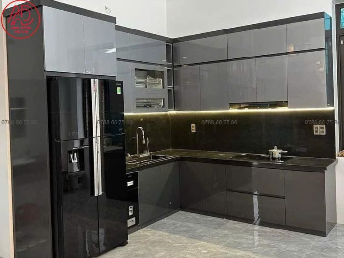 Thi công tủ bếp MDF phủ Acrylic tại Hồ Chí Minh