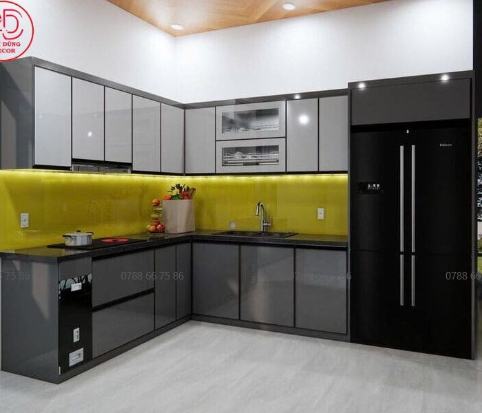 Tủ bếp hiện đại thi công tại TP.HCM