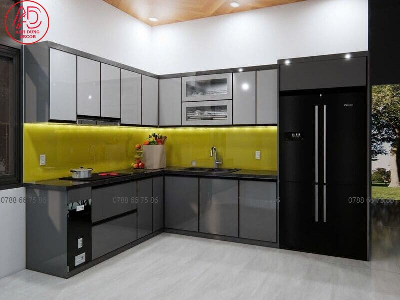 thi công tủ bếp hiện đại tại hồ chí minh Tủ bếp hiện đại thi công tại TP.HCM