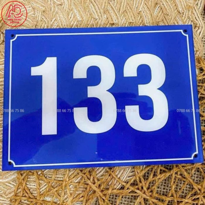 Biển số nhà mica in UV chống nước