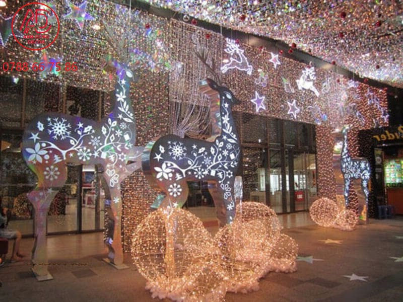 tiểu cảnh trang trí noel ngoài trời siêu đẹp tiểu cảnh trang trí noel ngoài trời