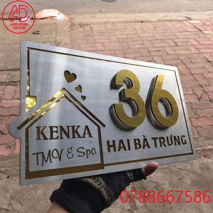 mẫu biển số nhà hiện đại- cập nhật mẫu mới nhất