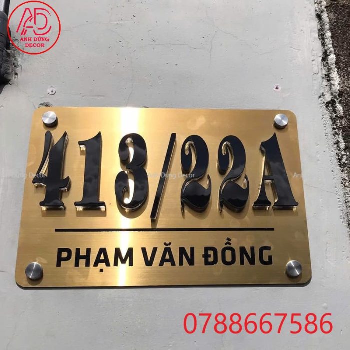 biển số nhà đẹp cho biệt thự